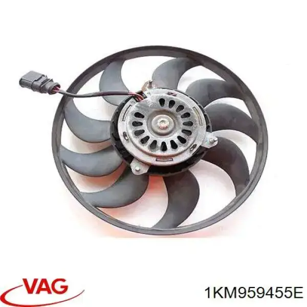 Compre 1KM959455E VAG Ventilador elétrico de esfriamento montado (motor + roda de aletas) direito