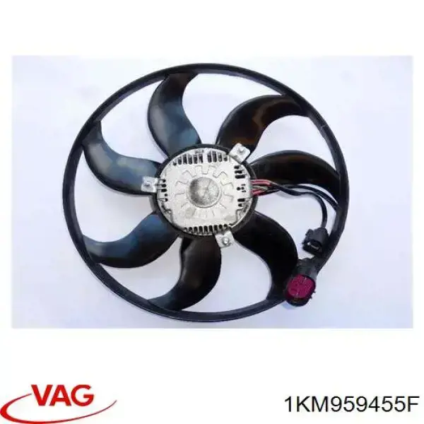 Ventilador elétrico de esfriamento montado (motor + roda de aletas) VAG 1KM959455A preço, a partir de 295,24 USD