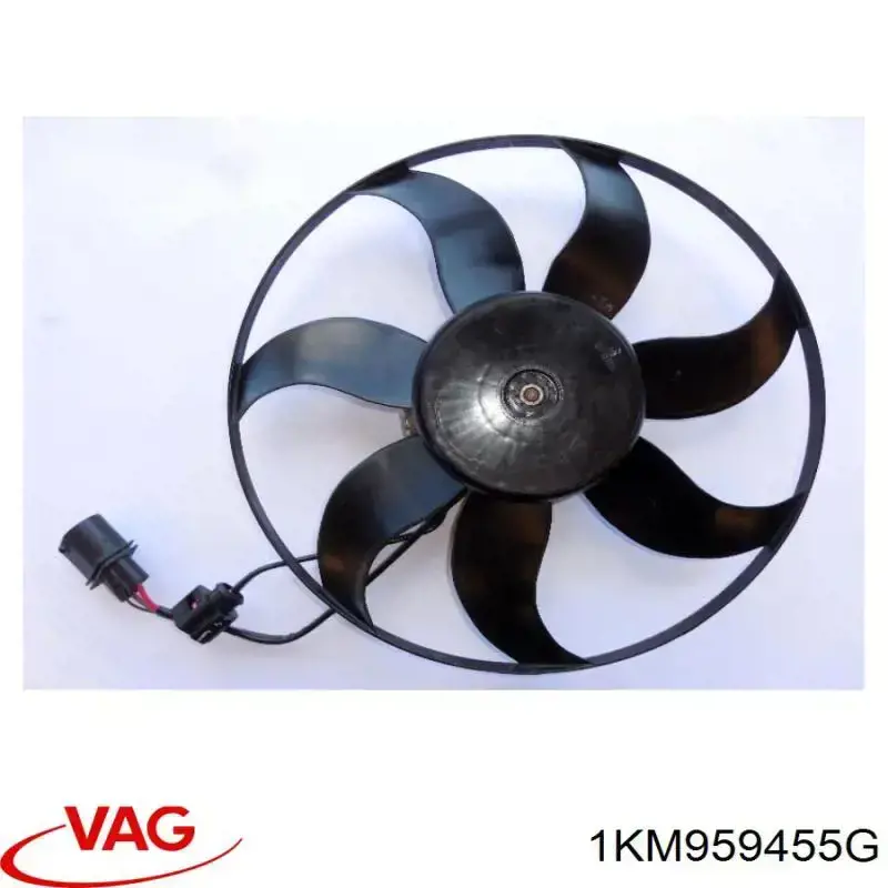 Compre 1KM959455G VAG Ventilador elétrico de esfriamento montado (motor + roda de aletas) esquerdo