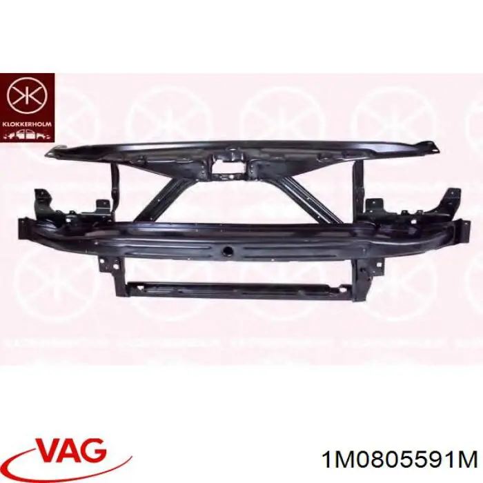 1M0805591M VAG Suporte do radiador montado (painel de montagem de fixação das luzes)