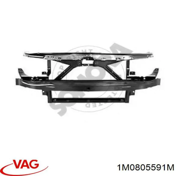 Suporte do radiador montado (painel de montagem de fixação das luzes) VAG 1M0805591M preço, a partir de 146,42 USD
