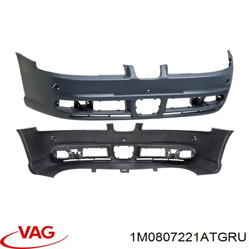 Compre 1M0807221ATGRU VAG Pára-choque dianteiro