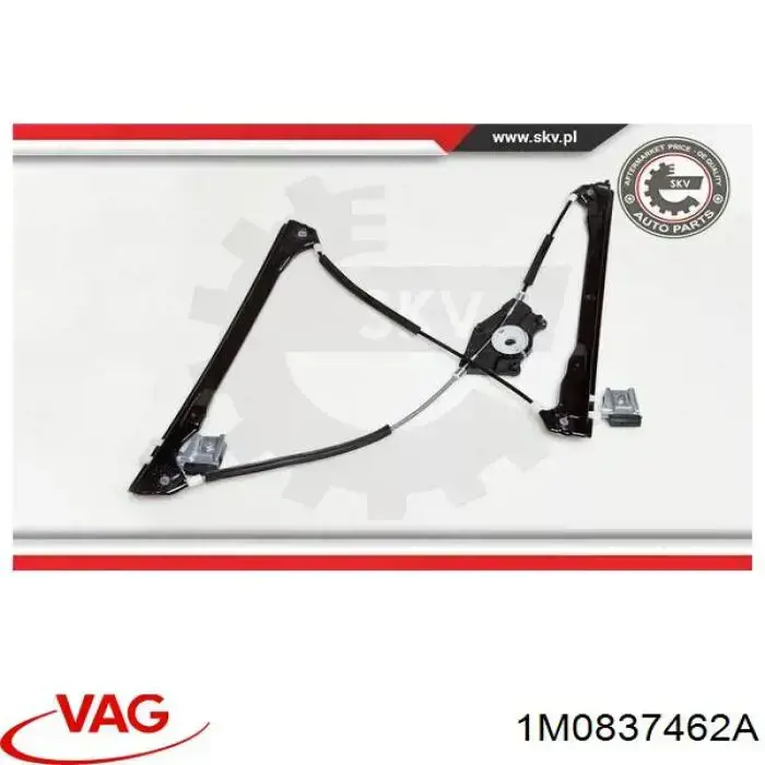 Mecanismo de acionamento de vidro da porta dianteira direita VAG 1M0837462A preço, a partir de 41,52 USD