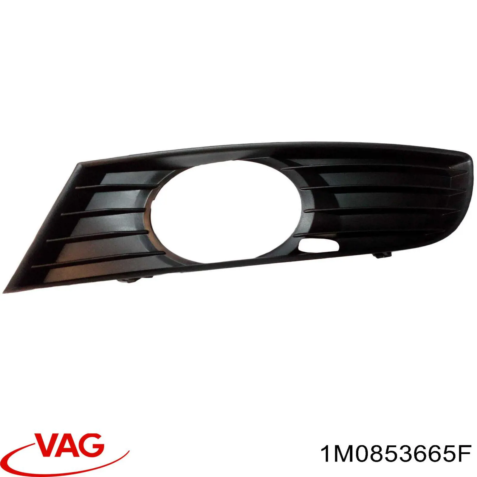 1M0853665F VAG Tampão (grelha) das luzes de nevoeiro do pára-choque dianteiro esquerdo