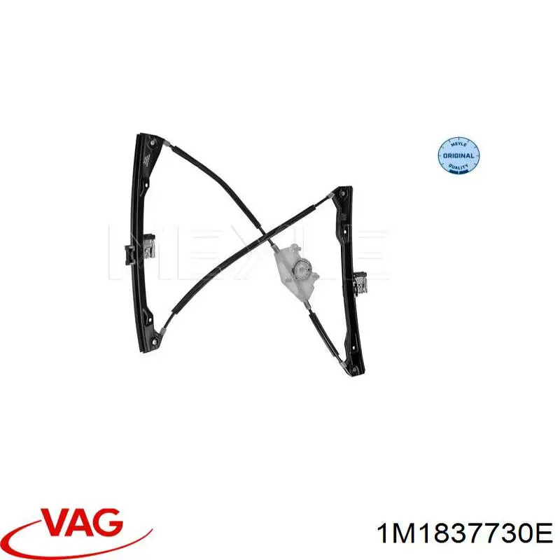 Compre 1M1837730E VAG Mecanismo de acionamento de vidro da porta dianteira direita