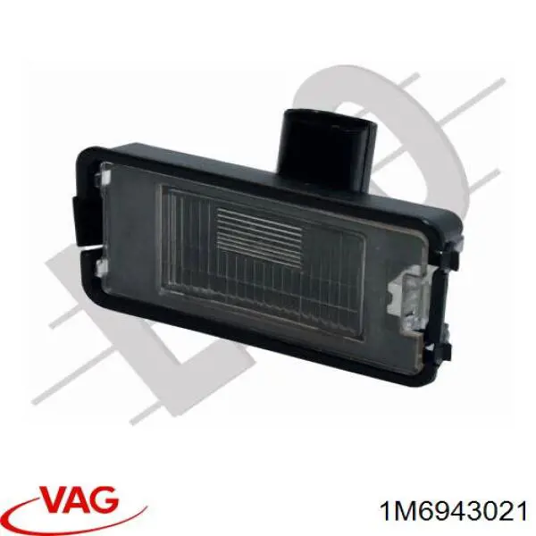 1M6943021 VAG Lanterna da luz de fundo de matrícula traseira