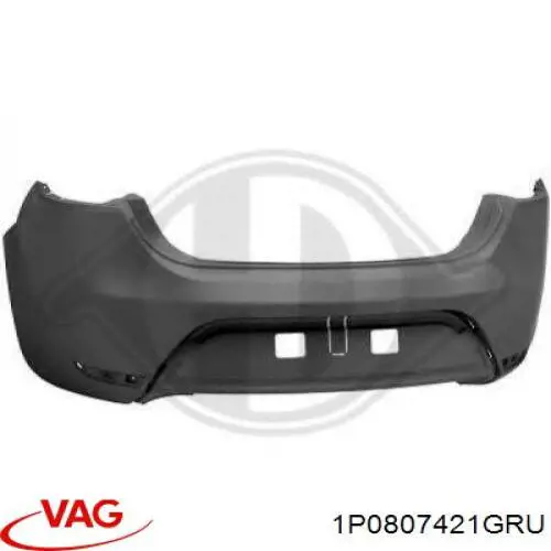 1P0807421GRU VAG Pára-choque traseiro