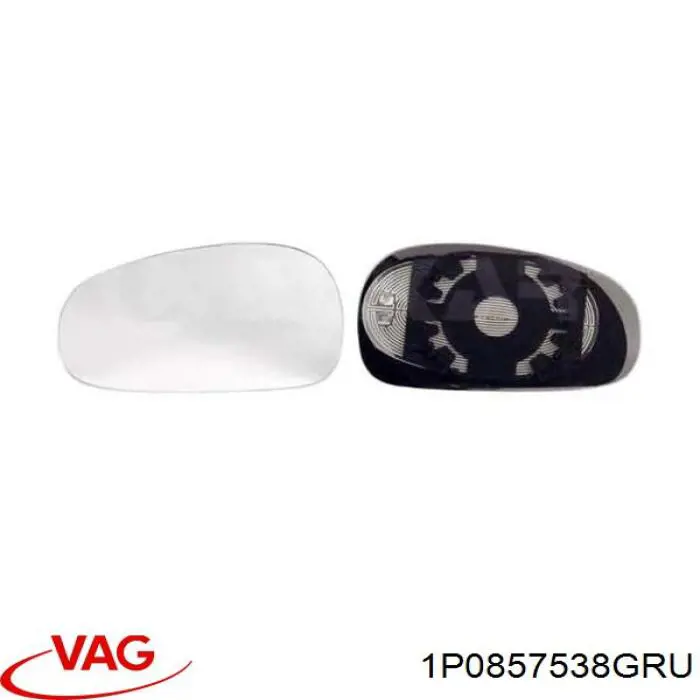 Compre 1P0857538GRU VAG Placa sobreposta (tampa) do espelho de retrovisão direito