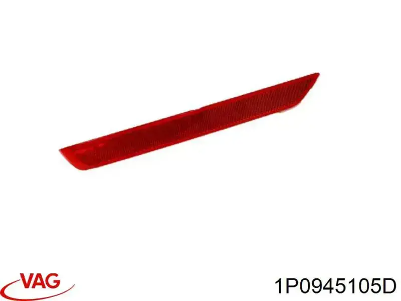 Retrorrefletor (refletor) do pára-choque traseiro esquerdo VAG 1P0945105D preço, a partir de 20,48 USD
