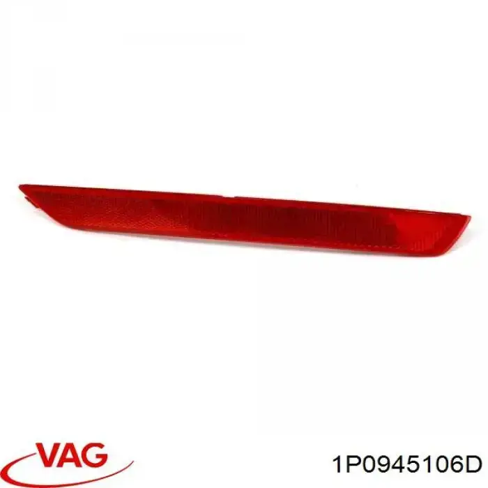Retrorrefletor (refletor) do pára-choque traseiro direito VAG 1P0945106D preço, a partir de 25,85 USD
