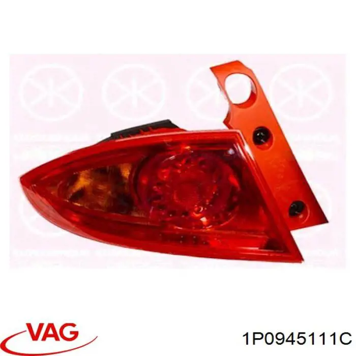 1P0945111C VAG Lanterna traseira esquerda externa