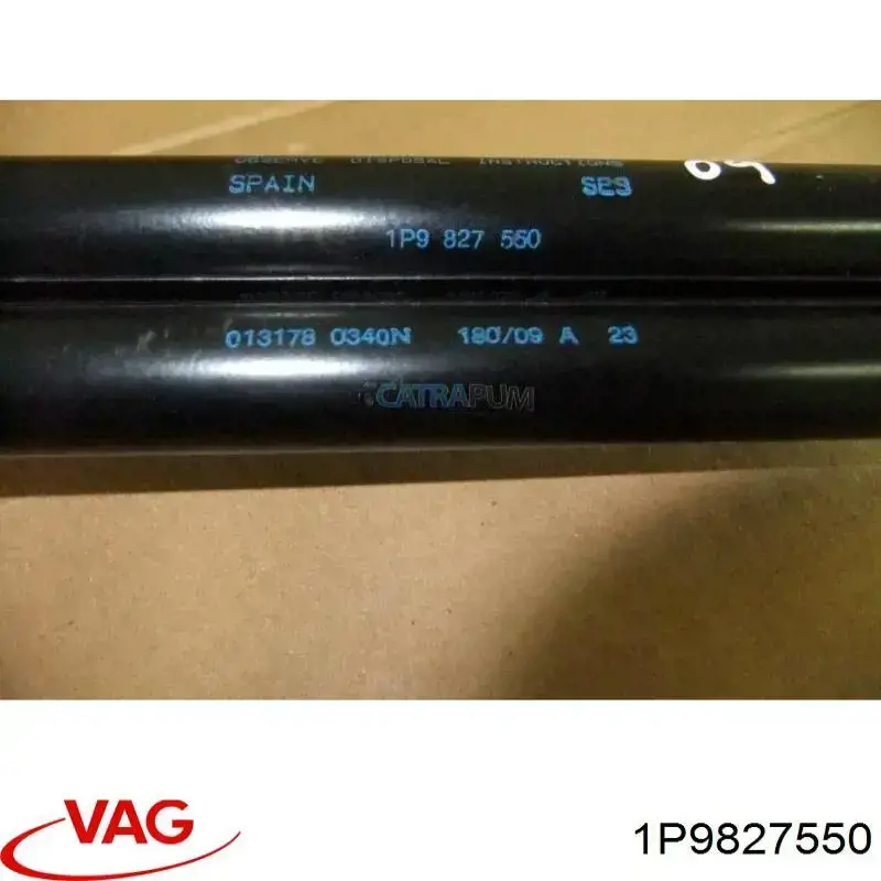 Amortecedor de tampa de porta-malas (de 3ª/5ª porta traseira) VAG 1P9827550 preço, a partir de 34,90 USD