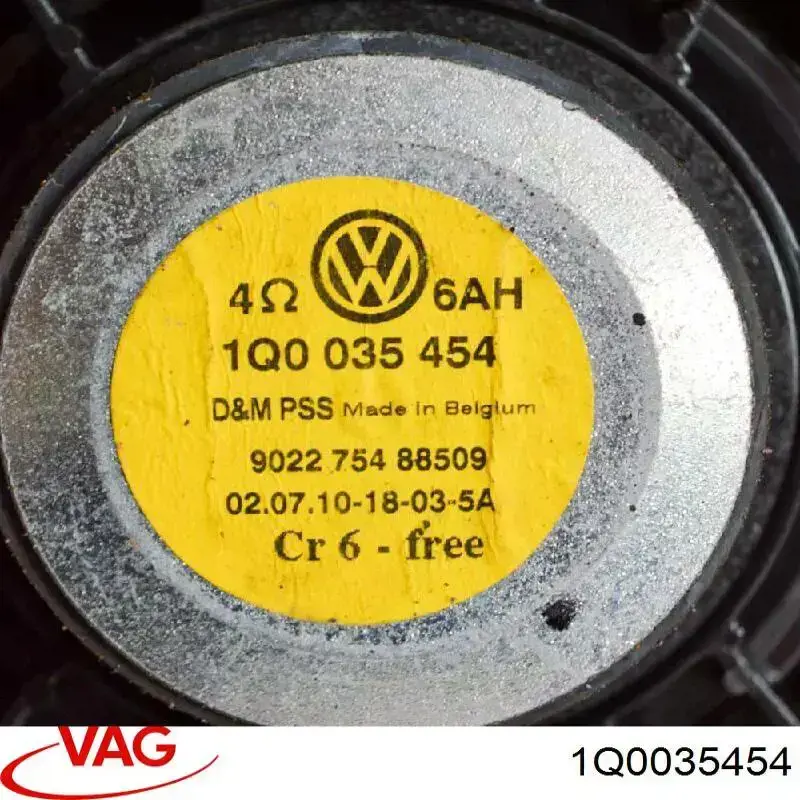 1Q0035454 VAG Alto-falante da porta dianteira