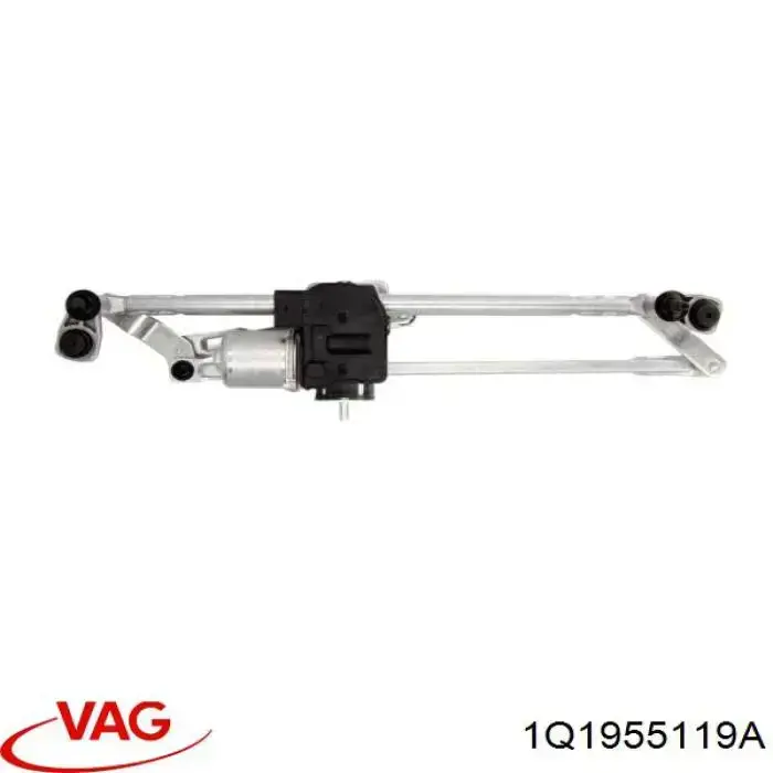 1Q1955119A VAG Motor de limpador pára-brisas do pára-brisas