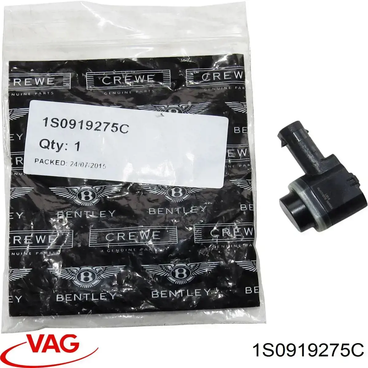 1S0919275C VAG Sensor de sinalização de estacionamento (sensor de estacionamento) dianteiro/traseiro lateral