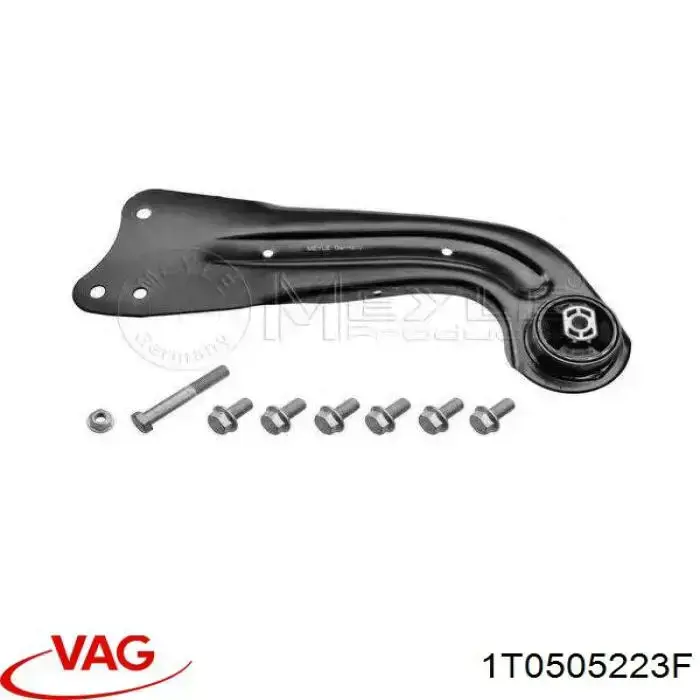 Braço oscilante (tração) longitudinal inferior esquerdo de suspensão traseira VAG 1T0505223F preço, a partir de 47,56 USD