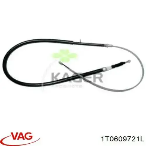 Cabo traseiro direito/esquerdo do freio de estacionamento VAG 1T0609721L preço, a partir de 26,99 USD