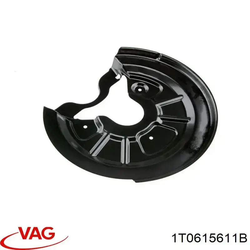 1T0615611B VAG Proteção esquerda do freio de disco traseiro