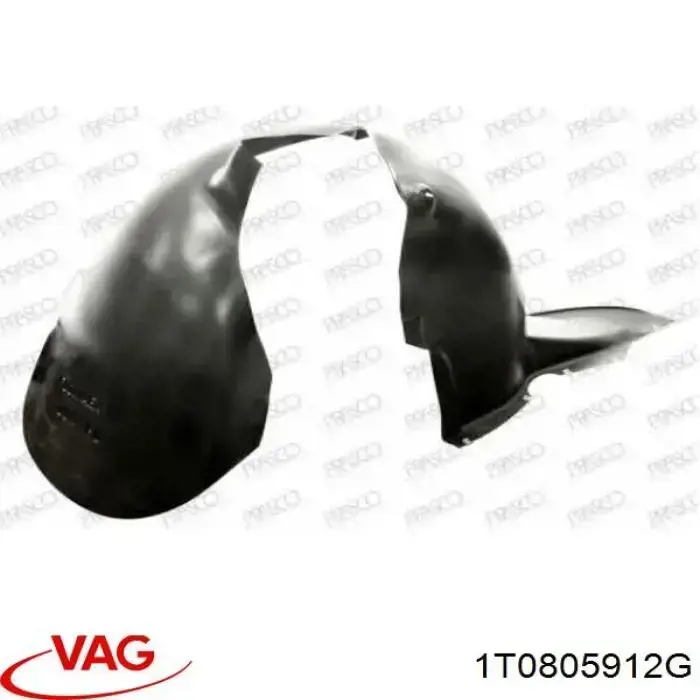 Guarda-barras direito do pára-lama dianteiro VAG 1T0805912G preço, a partir de 38,69 USD
