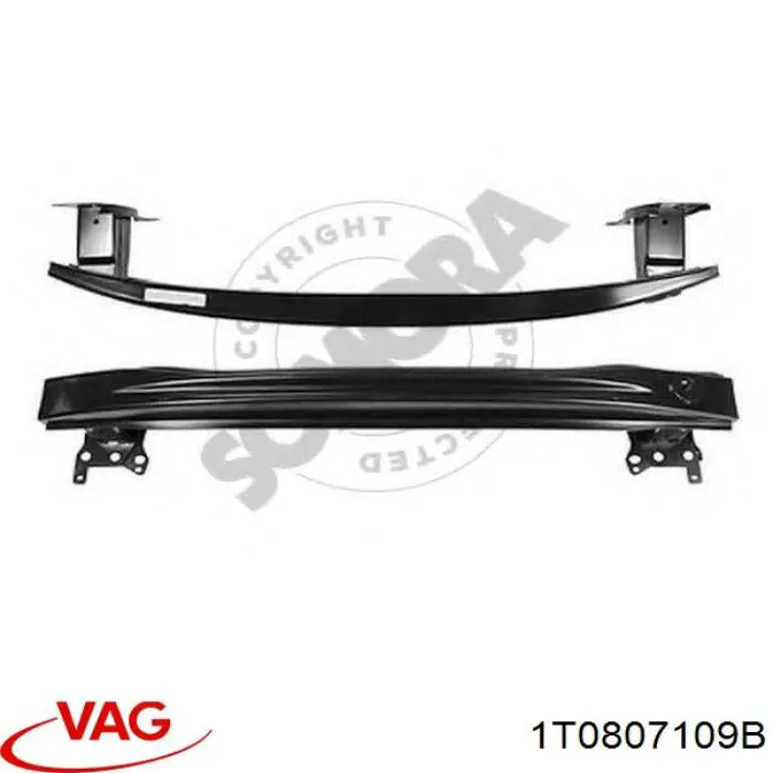 Compre 1T0807109B VAG Reforçador do pára-choque dianteiro