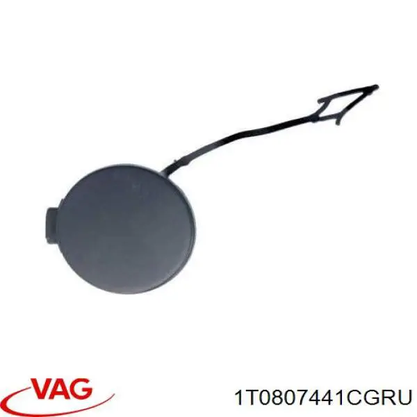 1T0807441CGRU VAG Tampão traseiro do pára-choque do gancho de reboque