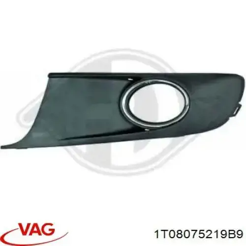 Spoiler do pára-choque traseiro VAG 1T08075219B9 preço, a partir de 168,86 USD