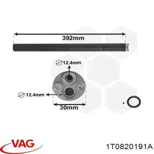 Compre 1T0820191A VAG Tanque de recepção do secador de aparelho de ar condicionado
