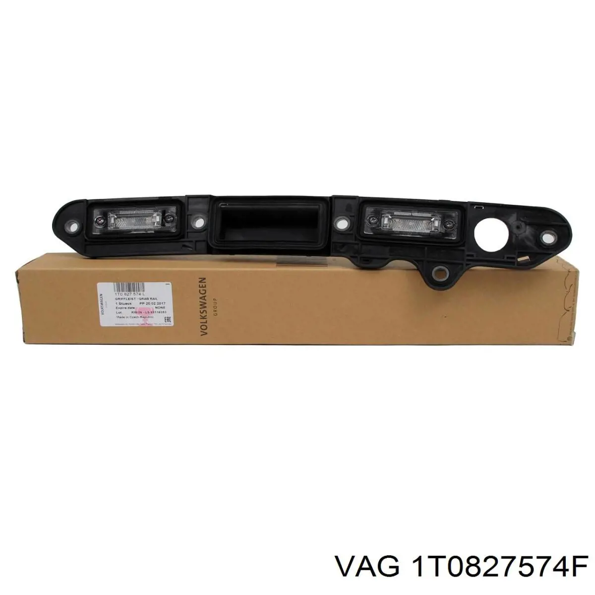 Compre 1T0827574F VAG Puxador externo de tampa de porta-malas (de 3ª/5ª porta traseira)