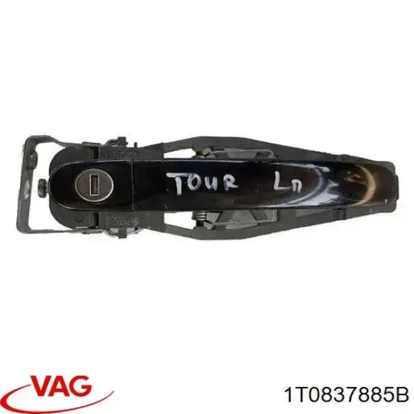Suporte de maçaneta externa da porta dianteira esquerda VAG 1T0837885B preço, a partir de 45,67 USD