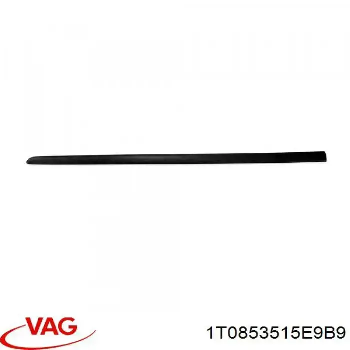 1T0853515E9B9 VAG Moldura da porta dianteira esquerda inferior
