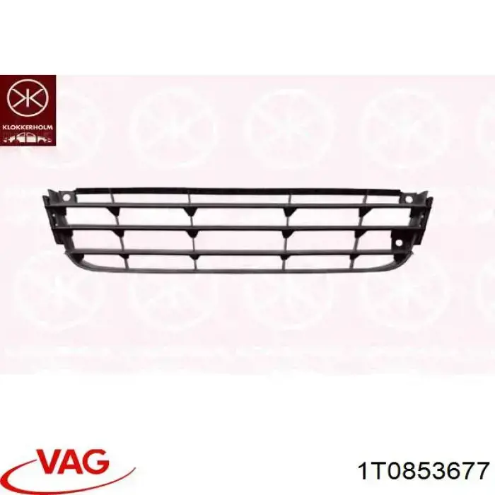 Grelha central do pára-choque dianteiro VAG 1T0853677 preço, a partir de 34,23 USD