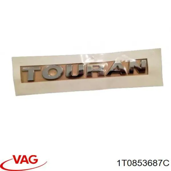 1T0853687C VAG Emblema de tampa de porta-malas (emblema de firma)