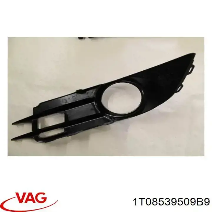 Grelha esquerda do pára-choque dianteiro 1T08539509B9 VAG