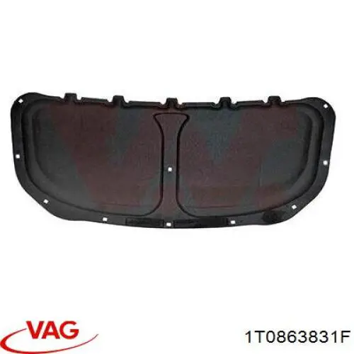 1T0863831F VAG Isolamento de ruído da capota