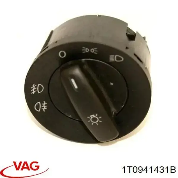 Comutador das luzes no "painel de instrumentos" 1T0941431B VAG