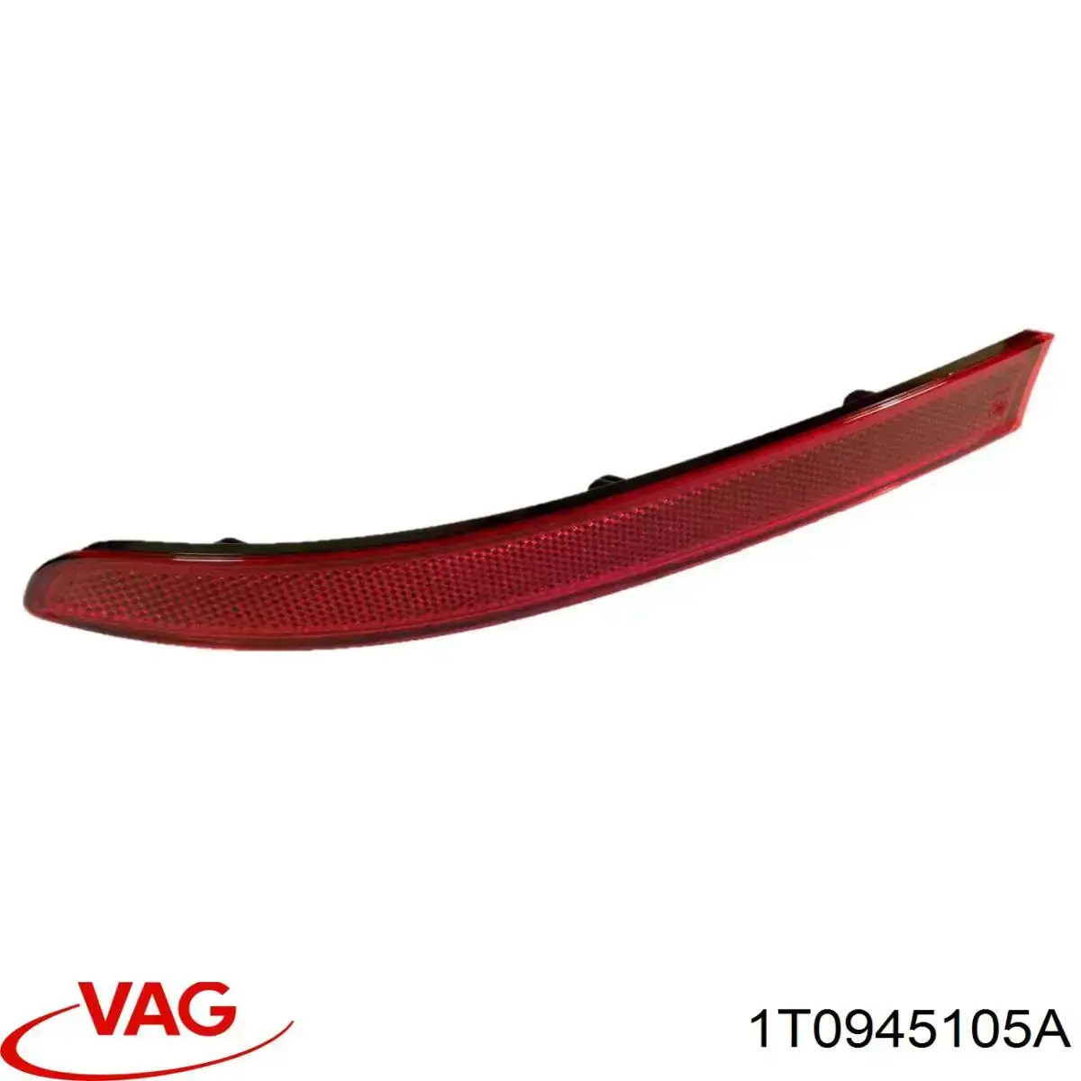 1T0945105A VAG Retrorrefletor (refletor) do pára-choque traseiro esquerdo