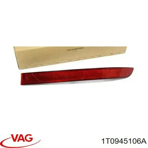 Retrorrefletor (refletor) do pára-choque traseiro direito VAG 1T0945106A preço, a partir de 56,77 USD