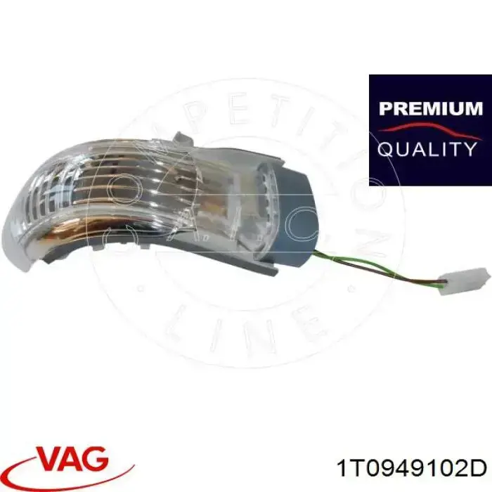 Compre 1T0949102D VAG Pisca-pisca de espelho direito