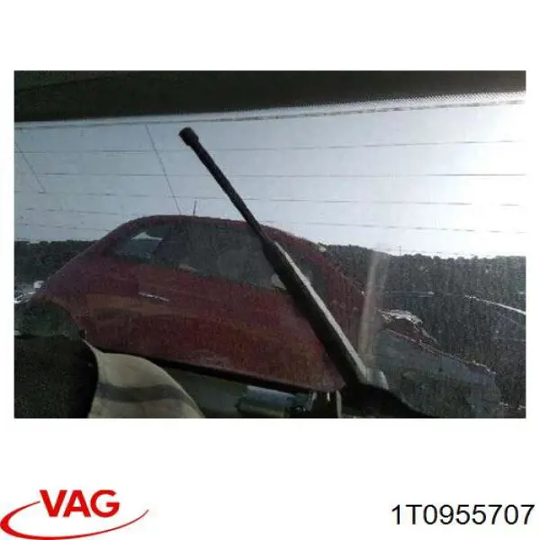 1T0955707 VAG Braço de limpa-pára-brisas de vidro traseiro