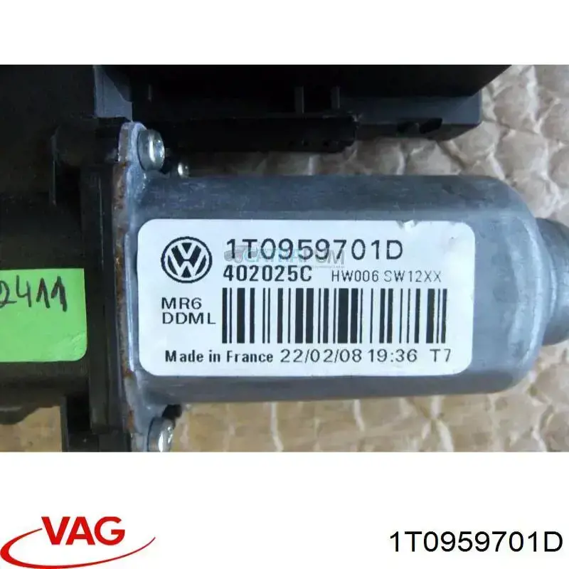 Compre 1T0959701D VAG Motor de acionamento de vidro da porta dianteira esquerda