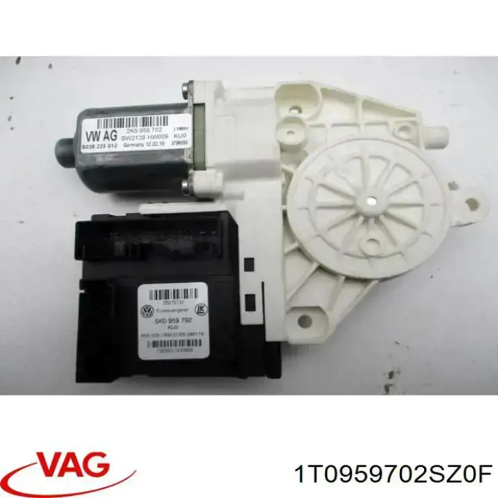 Compre 1T0959702SZ0F VAG Motor de acionamento de vidro da porta dianteira direita