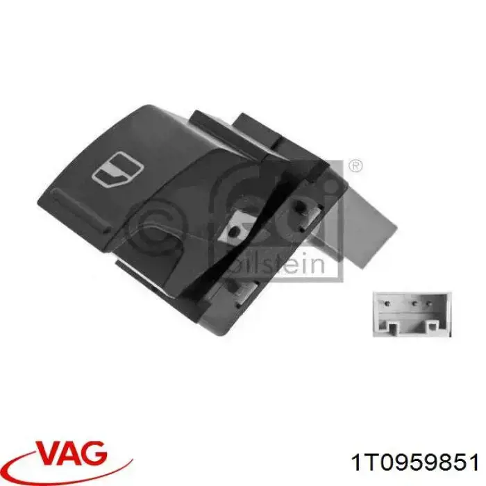 Botão dianteiro direito de ativação de motor de acionamento de vidro VAG 1T0959851 preço, a partir de 9,46 USD