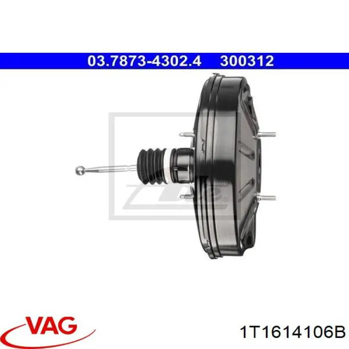 Compre 1T1614106B VAG Reforçador dos freios a vácuo