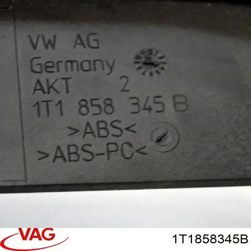 1T1858345B VAG Placa sobreposta da coluna de direção