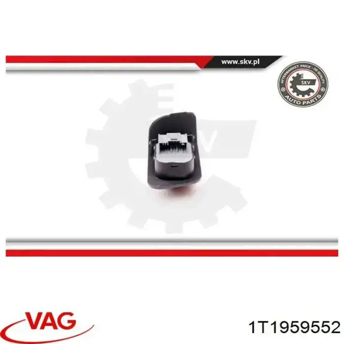 Compre 1T1959552 VAG Unidade de controlo dos espelhos de retrovisão, na porta