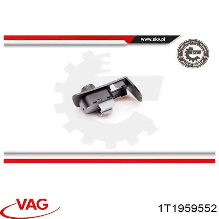 Unidade de controlo dos espelhos de retrovisão, na porta VAG 1T1959552 preço, a partir de 26,27 USD
