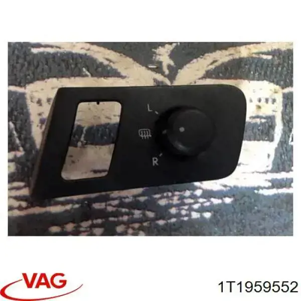 Unidade de controlo dos espelhos de retrovisão, na porta 1T1959552 VAG
