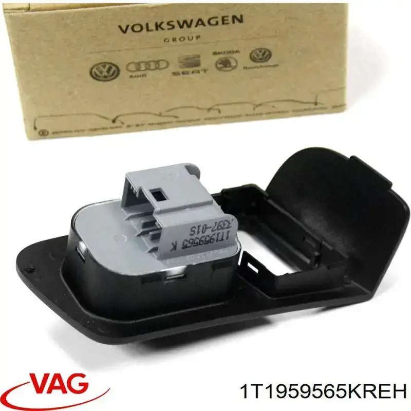 1T1959565KREH VAG Unidade de controlo dos espelhos de retrovisão, na porta