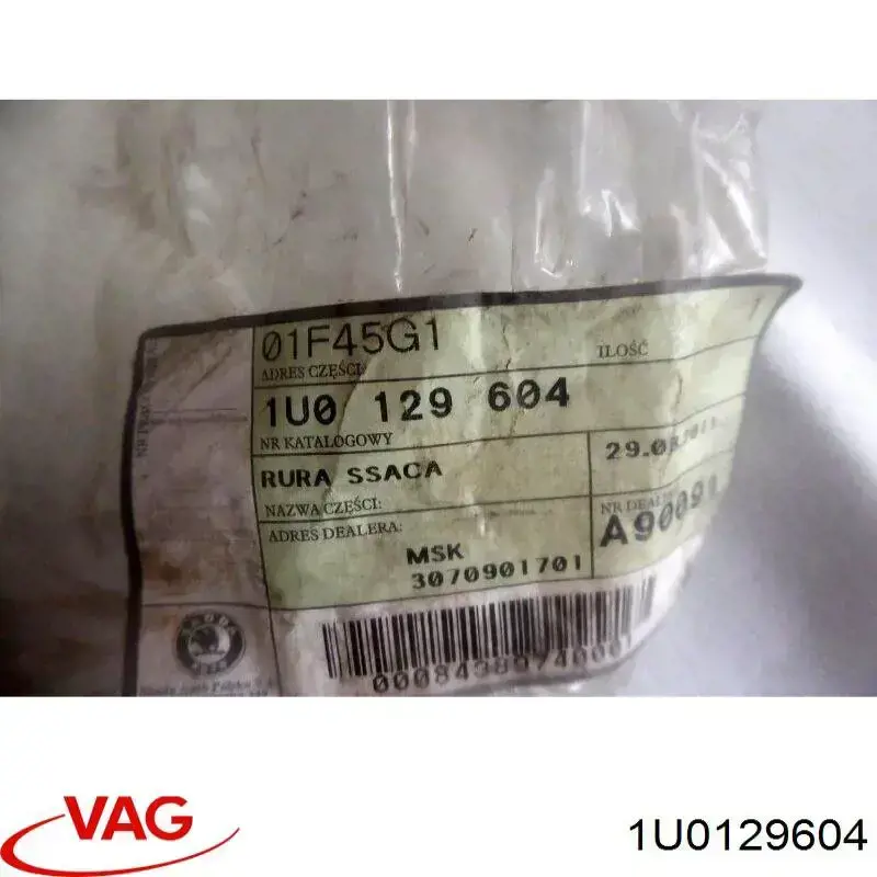 Tomada de ar de filtro de ar VAG 1U0129604 preço, a partir de 20,53 USD