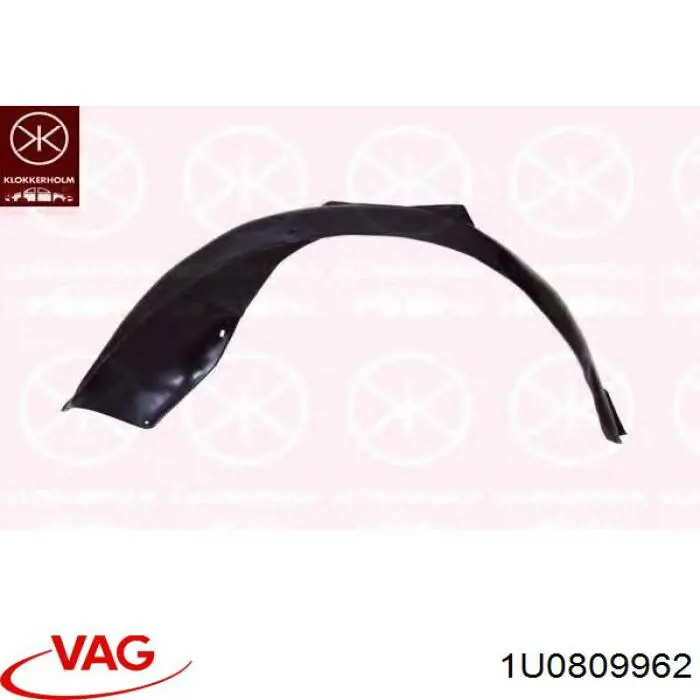 Guarda-barras direito do pára-lama dianteiro VAG 1U0809962 preço, a partir de 15,56 USD